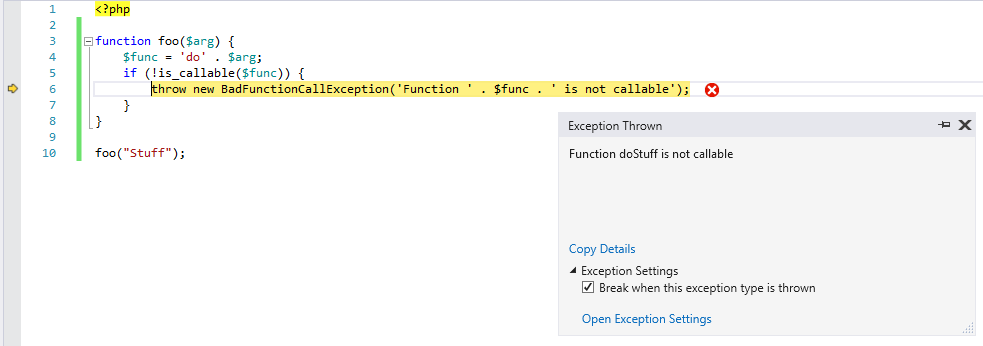 break-exception