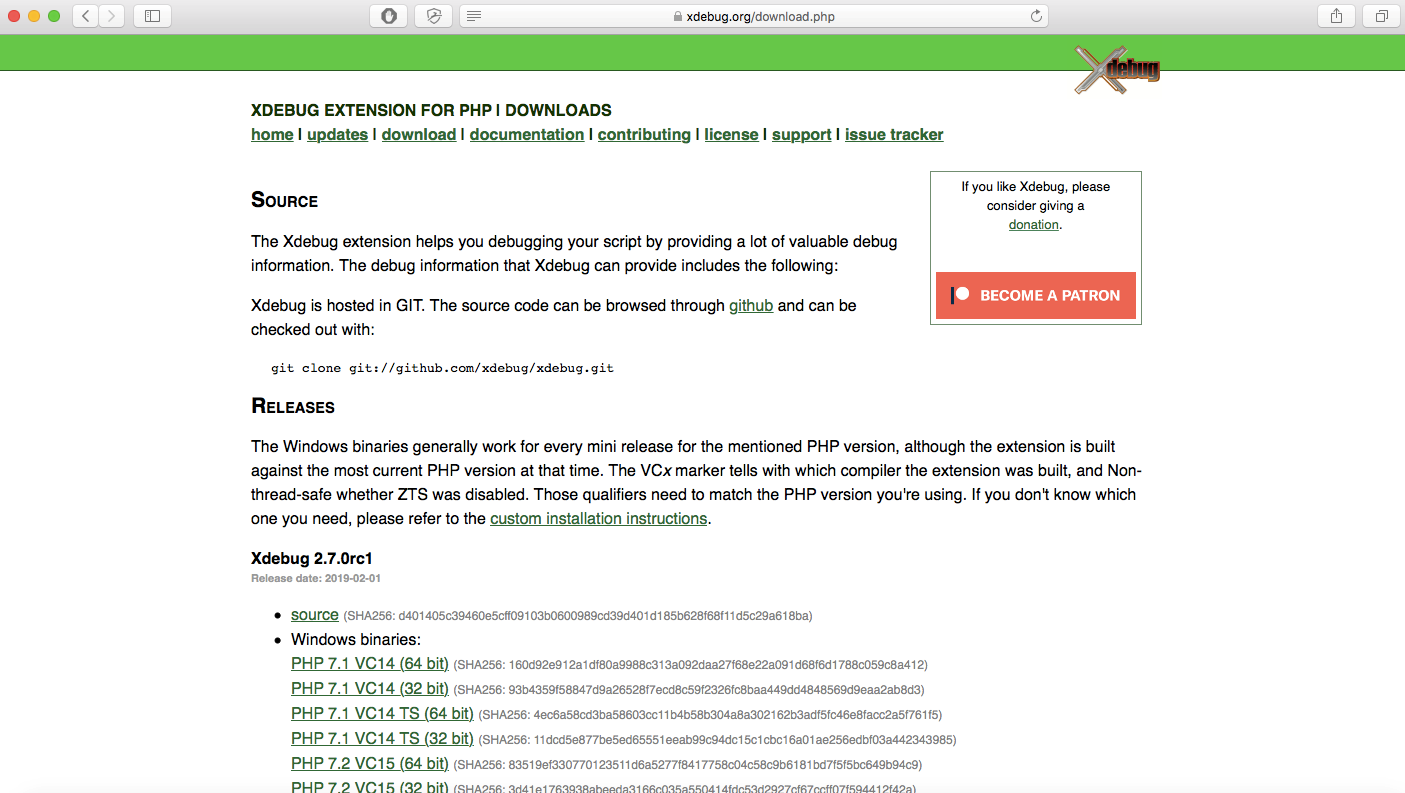 Xdebug download