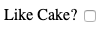 Checkbox Input