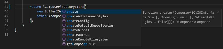 Code completion and help for Composer library bundled in a Phar archive
