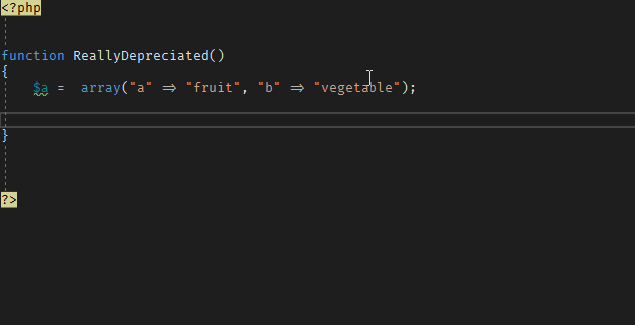 Depreciated Code