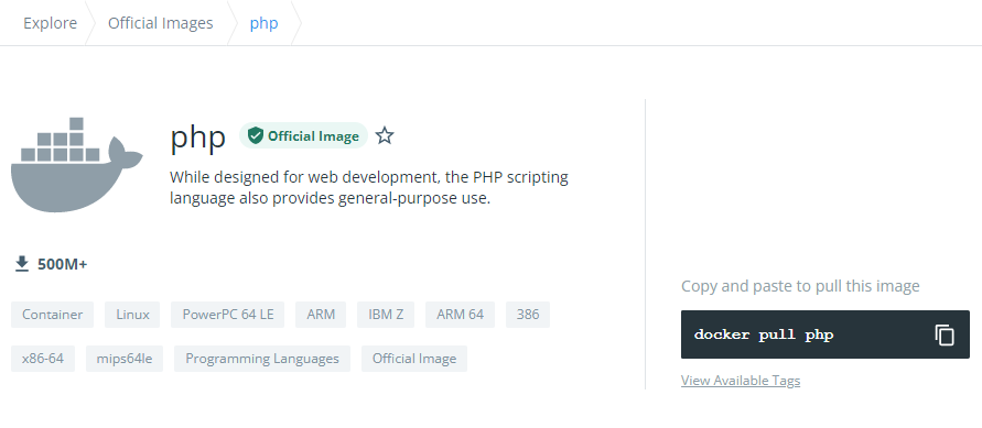 Php Docker Hub