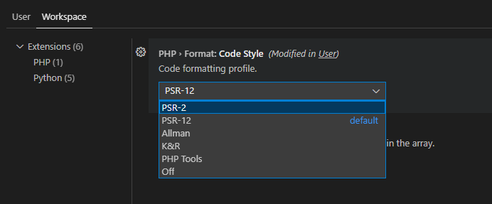 Select PSR-2
