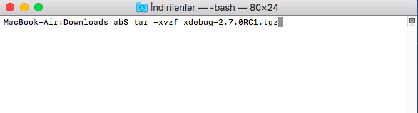 tar-xdebug