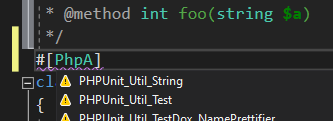 new php 8 attribute syntax