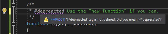 new PHP code suggestions