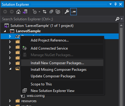 Install new composer package