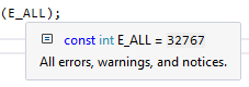 php const value