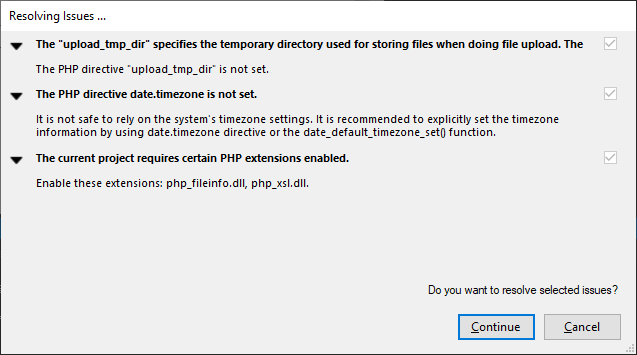 Issues with PHP Configuration
