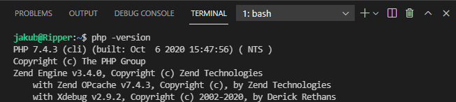 php version