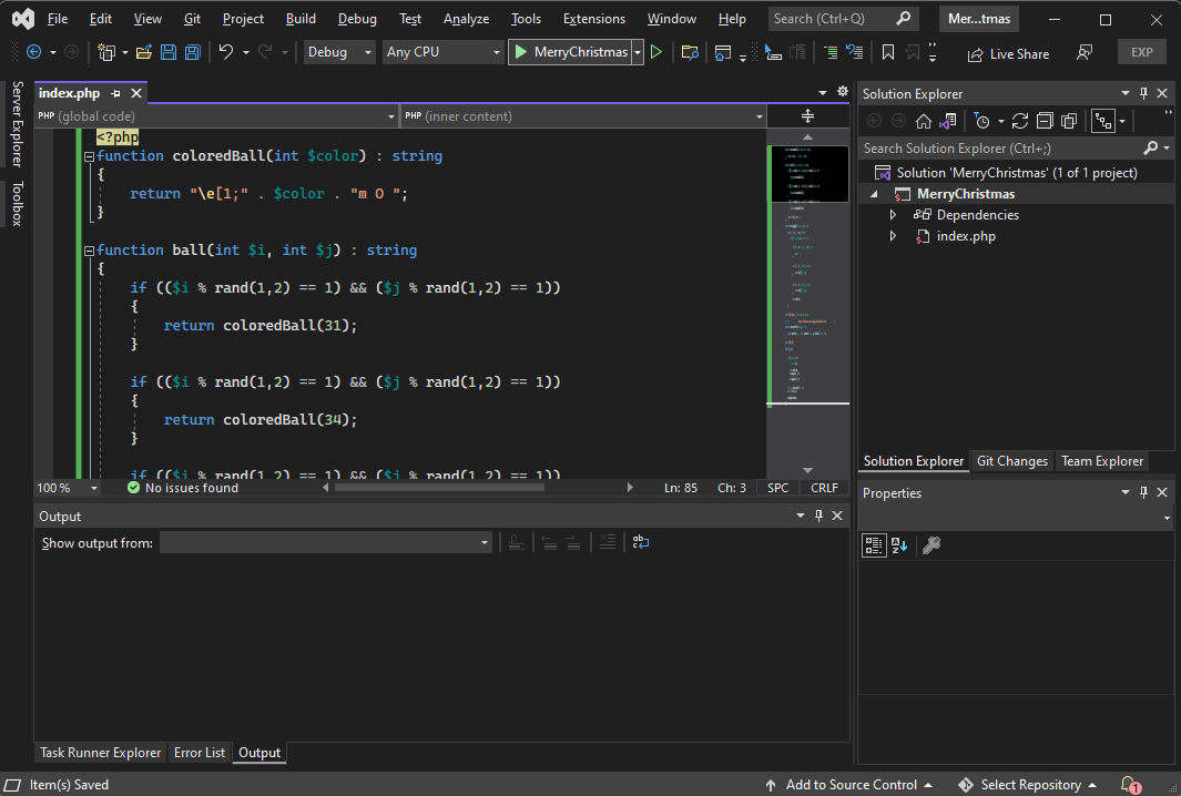 Project loaded in VS2022