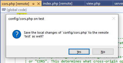 remote file tab