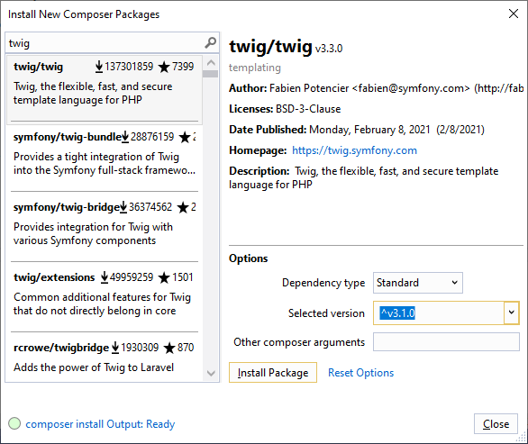 composer manager UI