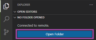 Visual Studio Code | Select Open Folder