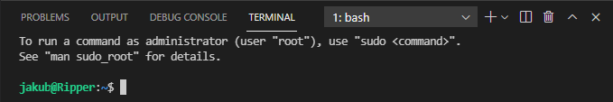 VSCode Terminal on WSL
