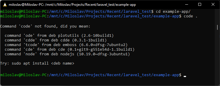 Code not found