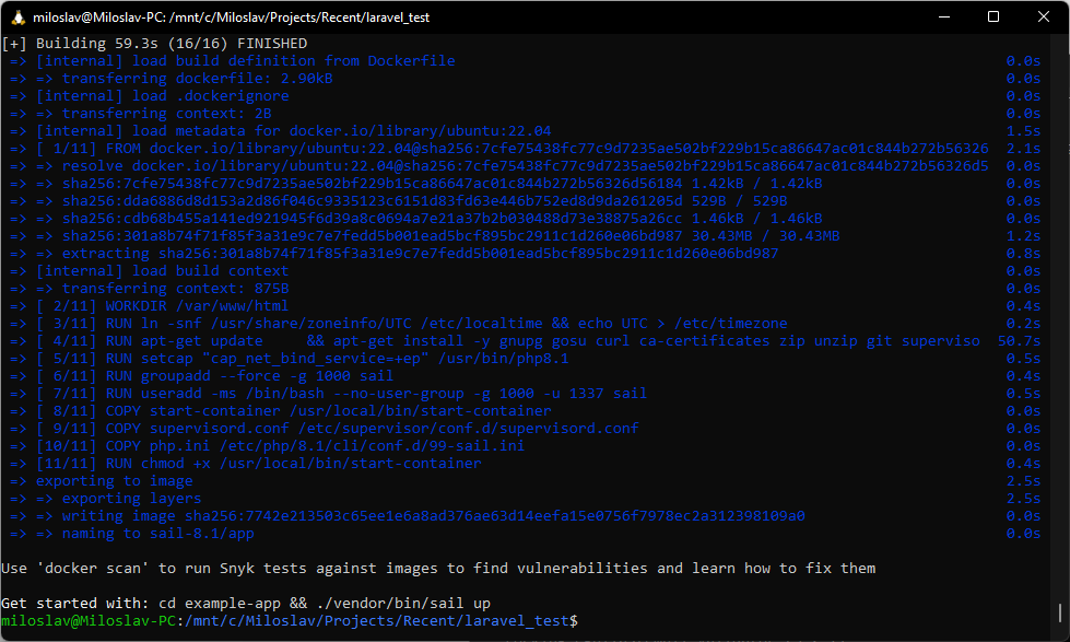 Laravel downloaded