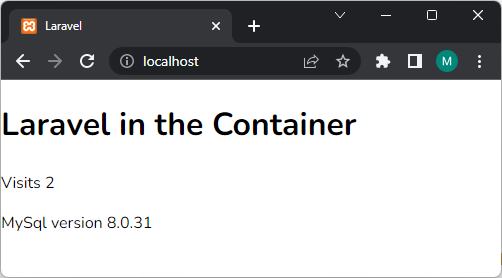 Laravel in browser with services