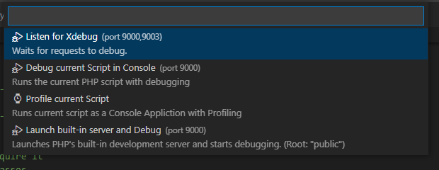 Listen for Xdebug