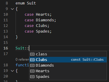 php 8.1 enum