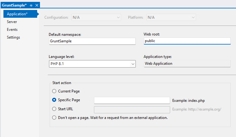 Choose a PHP Project Template