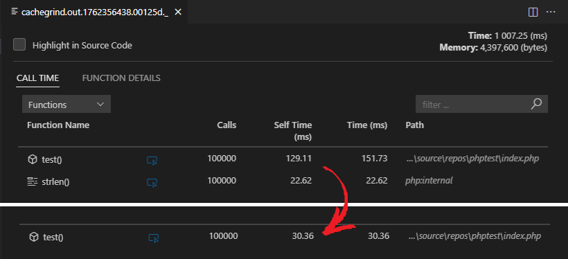 optimize native function invocation