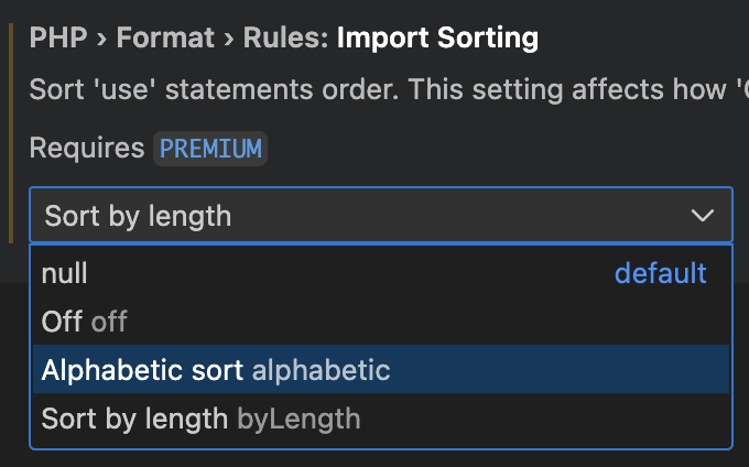 sort use prder