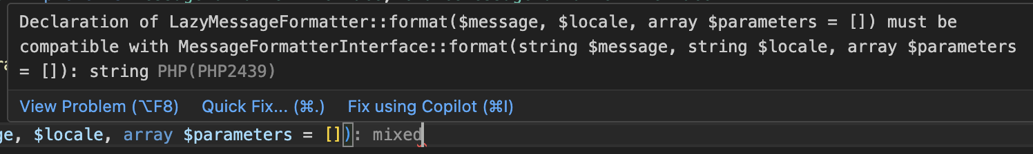 override error