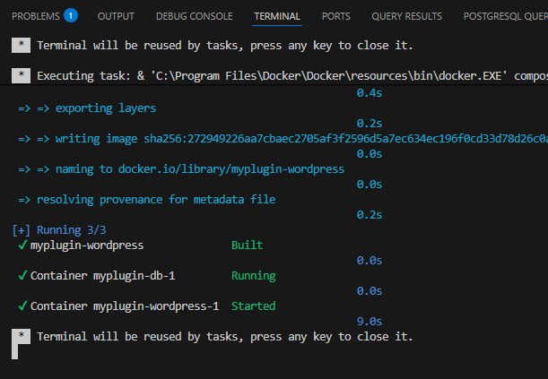 Docker compose up