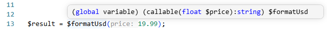 screenshot phptools callable