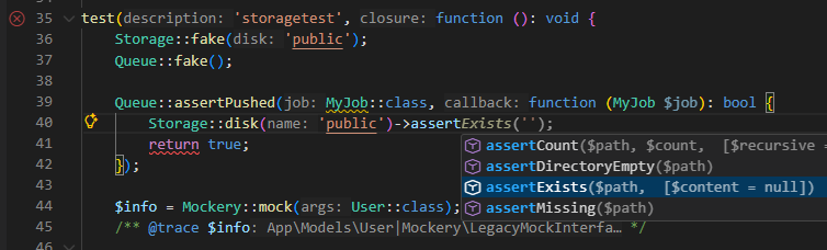 fakes in Laravel tests