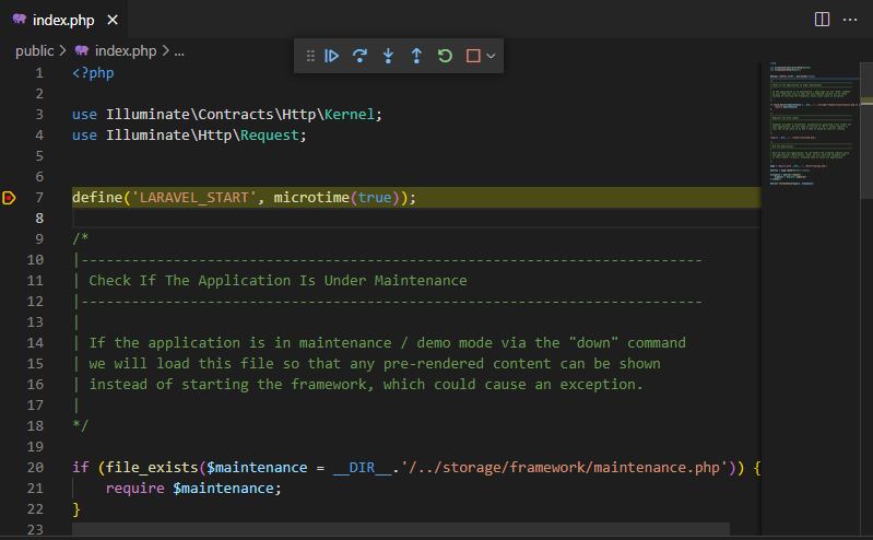 Debugging Laravel in Visual Studio Code