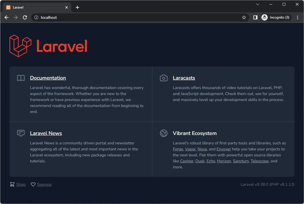 Laravel in the browser
