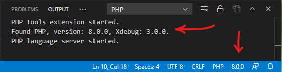 VS Code Status with PHP 8 and Xdebug 3