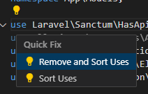 Sort Uses and Remove Unused Uses on PHP File Save (Organize Uses on Save)