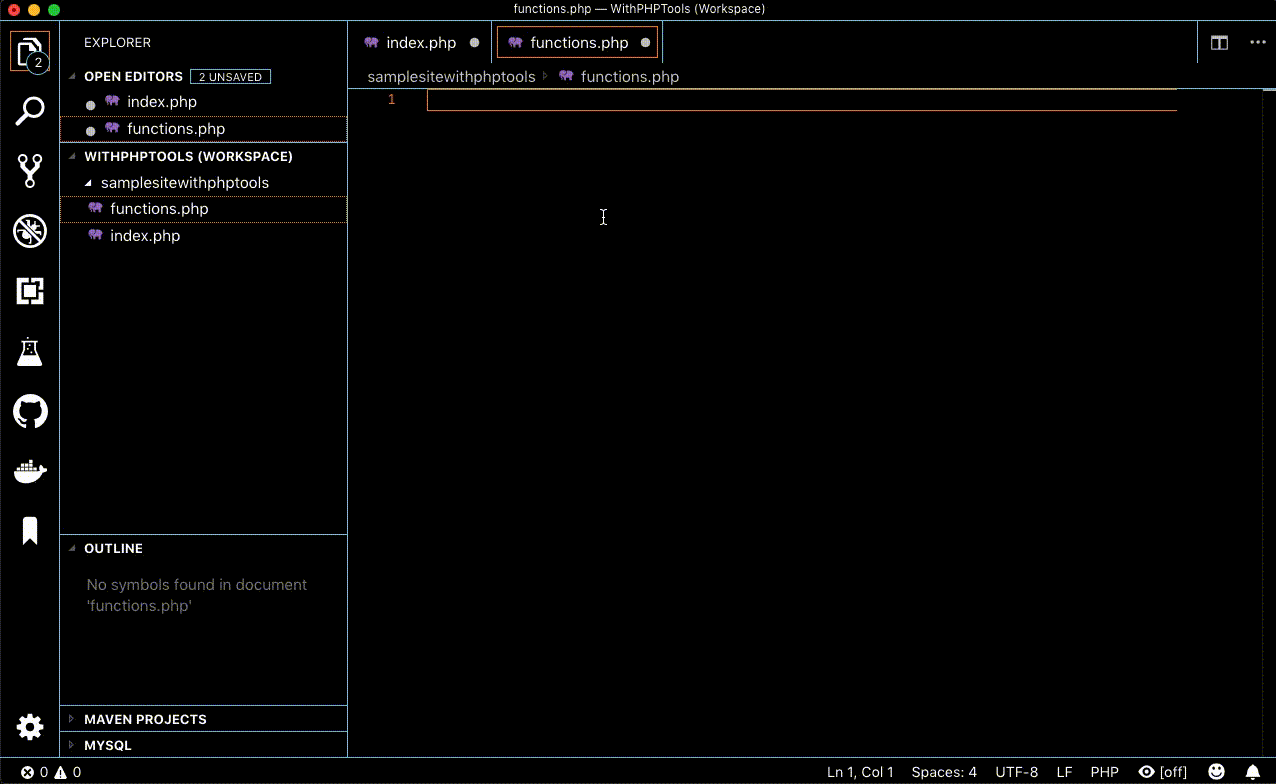 Code Completion With PHP Tools