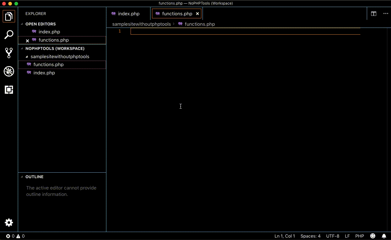 Code Completion Without PHP Tools