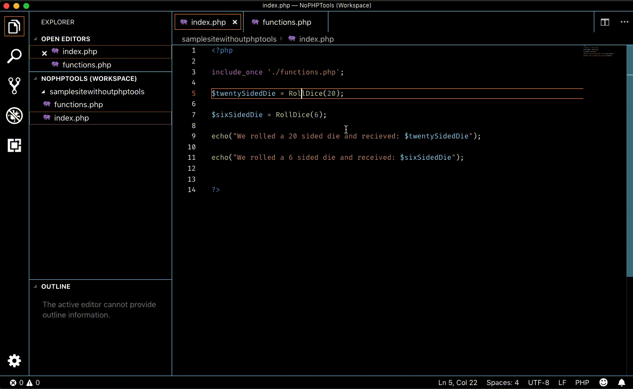 Peek function definitions